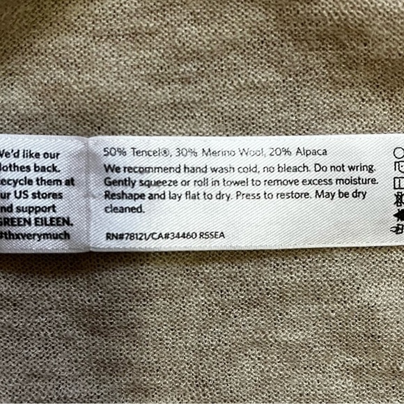 Eileen Fisher long duster cardigan. Merino wool, alpaca blend. - Picture 3 of 10